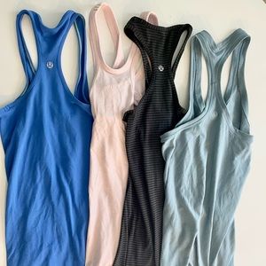 LOT OF 4 LuluLemon Tank Tops Size 4